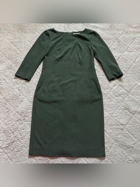 M.M. LaFleur Sheath Dress Knee Length 3/4 Sleeves Elegant Wedding Guest Sz 4